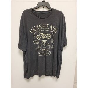 Sonoma Gearheads Motorcycle Graphic T-Shirt Mens 4XB Big Tall Tee Shirt Top